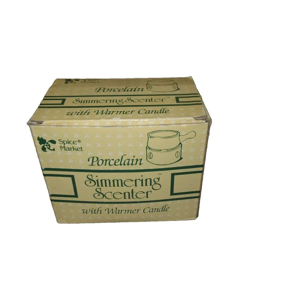 Vintage Spice Market Porcelain Simmering Scenter Solid White without Tea Candle
